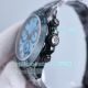 Super Clone Rolex Blaken Daytona Extra Thin Light Blue Dial Black Steel Watch (4)_th.jpg